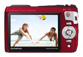 Olympus Tough TG-820 iHS Shock &amp; Waterproof Digital Camera (Red) - International Version (No Warranty) N5