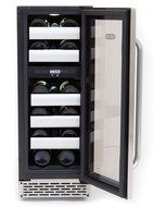 Whynter BWR-171DS Elite 17-Bottle Seamless Stainless Steel Door Dual Zone Built-in Wine Refrigerator N8