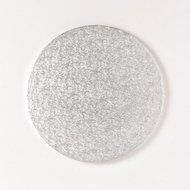 Cake Board - Round Silver Fern - 7 Inch - Pack of 5