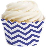 Dress My Cupcake Standard Cupcake Wrappers, Chevron, Orange, Set of 12 N18
