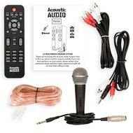 Acoustic Audio TSi350 Bluetooth Powered Floorstanding Tower Home Multimedia Speaker Pair and Mic TSi350M1 N2