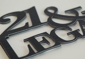 Black 21 &amp; Legal Cake Topper N3