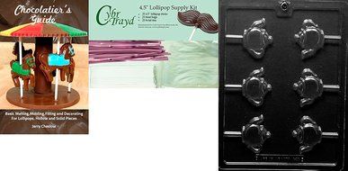 Cybrtrayd D096 Tea Pot Lolly Chocolate Candy Mold with Exclusive Cybrtrayd Copyrighted Chocolate Molding Instructions N10