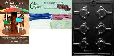 Cybrtrayd D096 Tea Pot Lolly Chocolate Candy Mold with Exclusive Cybrtrayd Copyrighted Chocolate Molding Instructions N12