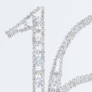 16 Cake Topper 16th Birthday Party Supplies Crystal Rhinestone Decoration (Gold) N12