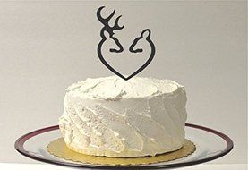 Country DOE AND BUCK Wedding Cake Topper Country Western Cake Topper Hunter Wedding Cake Topper Wilderness Cake...