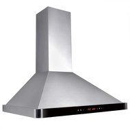 AKDY 36" Kitchen Wall Mount Stainless Steel Range Hood AZ-63190D-BK w/ Baffle Filters N2
