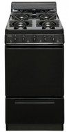 Premier SHK100BP ADA Compliant Black 20" Sealed Gas Range with 2.4 Cu. Ft. Capacity Four Sealed 9 100 BTU Burners...
