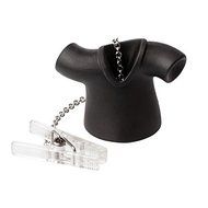 Cool Tea Infuser Tea Shirt by Qualy Design Studio. Black Color. Unique Tea Ball will Make Great Gift for Tea Lovers... N3