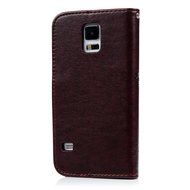 S5 Case,Samsung Galaxy S5 Case (i9600) - Wallet Embossed Flower Tree PU Leather Soft TPU Inner Cover with Magnetic... N48