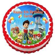 Paw Patrol Edible Frosting Sheet Cake Topper - 7.5&quot; Round