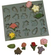 Flower &amp; Leaves, Rubber Mold