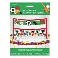Cardboard Classic Sports Cake Bunting Topper N9