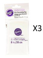 Bulk Buy: Wilton Featherweight Decorating Bag 8&quot; W5087 (3-Pack)