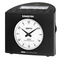 Sangean RCR-9 AM/FM-RDS Digital Tuning Atomic Clock Radio (Black) by Sangean