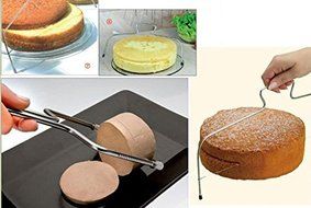 Rainbow Love Stainless Steel Cake Slicer Cutter Cake Cutting Wire Levelling Adjustable Wire Saw blade Leveller N2