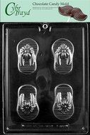 Cybrtrayd M207 Flip-Flops Chocolate Candy Mold with Exclusive Cybrtrayd Copyrighted Chocolate Molding Instructions