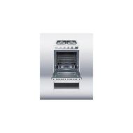 Summit WNM114RW Professional 20" White Gas Slide-In Sealed Burner Range N5