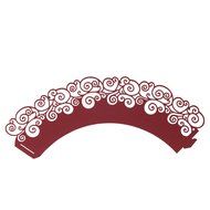 UNIQLED Pack of 60 Artistic Filigree Bake Cake Paper Cups Little Vine Lace Laser Cut Cupcake Wrappers Baking Liners... N2