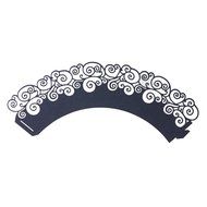 UNIQLED Pack of 60 Artistic Filigree Bake Cake Paper Cups Little Vine Lace Laser Cut Cupcake Wrappers Baking Liners... N3