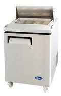 Atosa MSF8305 Stainless Steel Mega Top Sandwich Prep Table 27&quot; 1-Door Fridge