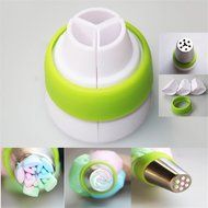 OPPOHERE 3-Color Icing Piping Bag Russian Nozzle Converter Coupler Cake Decorating Tool N3
