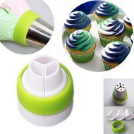 OPPOHERE 3-Color Icing Piping Bag Russian Nozzle Converter Coupler Cake Decorating Tool N4