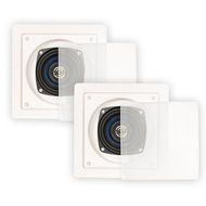 Blue Octave Home LS42 Square In-Ceiling Speakers (White) N2