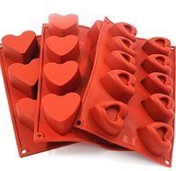 HSE Silicone baking mold with a microwave oven heart shape