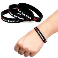 Pokemon Go Theme Silicone Wristband Bracelets [Set of 3] - Mystic [Blue] (1), Valor [Red] (1), Instinct [Yellow... N6