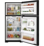 GE GTE18ITHBB 18.2 Cu. Ft. Black Top Freezer Refrigerator - Energy Star N5