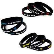 Pokemon Go Theme Silicone Wristband Bracelets [Set of 3] - Mystic [Blue] (1), Valor [Red] (1), Instinct [Yellow... N9
