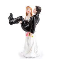 Better Line Funny Decorative Cake Toppers - Bride Carrying the Groom Cake Topper N13