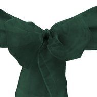 LinenTablecloth Organza Sash (10-Piece) Eggplant N25