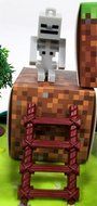 MINECRAFT 14 Piece Birthday CAKE Topper Set Featuring Random Minecraft Figures and Decorative Themed Accessories... N9