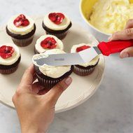Borolux Cake Decorating Spatulas, Stainless Steel Icing Smoother Frosting Knife, Set of 3 N6