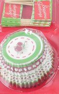 Christmas Cupcake Wrappers and Toppers - Set of 24 N2