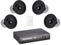 Restaurant Sound System with 4 Electro-Voice EVID C4.2 In Ceiling Loudspeakers and Bosch PLENA Mixer Amplifier... N2