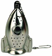 Kikkerland Rocket Tea Infuser and Drip Tray N3