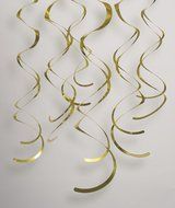 Plastic Hanging Swirl Decorations, 26&quot;, Light Blue, 8 Count N18