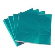 Confectionery House 6 X 6 Teal Green Foil Wrappers Pk/125