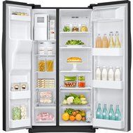 Samsung RS25J500DBC 25.0 Cu. Ft. Black Side-by-Side Refrigerator - Energy Star N4