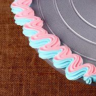 HOCUS&trade; Colorswirl 2-color Coupler Decorating Kit, 12-inch Nonstick Reusable Decorating Piping Bags with Double... N8
