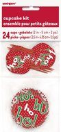 Ho Ho Ho Christmas Cupcake Kit for 24 N2