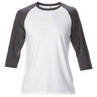 Anvil Unisex Two Tone Tri-Blend 3/4 Sleeve Raglan T-Shirt (M) (Heather Gray/Dark Green) N4