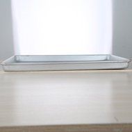 Aluminum Non-stick Baking Cookies Breads Sheet Pan Tray Plate Tool Silver Tone, 18" x 13" N6
