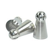 Naturebelle Sphere Ball Russian Stainless Steel Piping Nozzles Tips Icing Buttercream Flowers Tools DIY Baking... N4