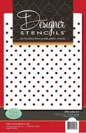 Designer Stencils C206 Mini Polka Dot Cake Stencil, Beige/Semi-Transparent N2