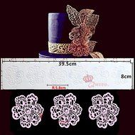 Anyana Giant Flower Sugar Craft Lace Silicone Cake Moulds Cooking Tools Impression Mats N6