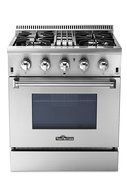 Thorkitchen HRD3088U 30" Freestanding Professional Style Dual Fuel Range with 4.2 cu. ft. Oven, 4 Burners, Convection... N3
